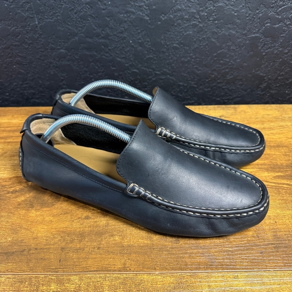 Cole Haan Gunnison C11402 Navy Leather Driving Moccasin Loafers Mens Size 10M